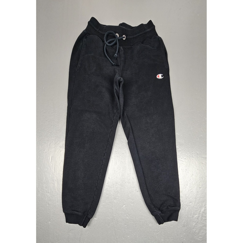 Champion Reverse Weave Sweatpants Mens Small Black‎ 90s Joggers Streetwear